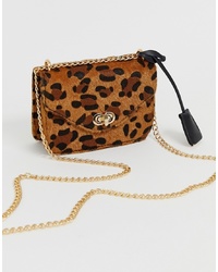 Glamorous Cross Body With Chain In Leopard