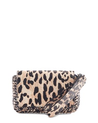 Paco Rabanne Leopard Print Calfskin Leather Crossbody Bag
