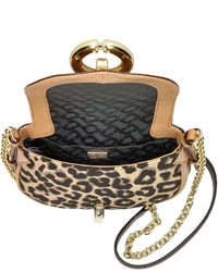 Diane von Furstenberg Sutra Mini Leopard Jacquard Crossbody Bag