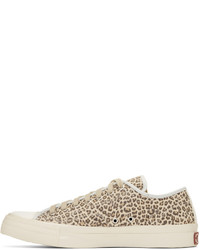 VISVIM Brown Leopard Skagway Lo Sneakers