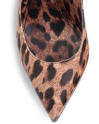 Dolce & Gabbana Leopard Print Leather Pumps