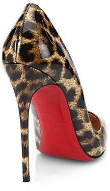 Christian Louboutin So Kate Leopard Patent Leather Pumps, | Saks Fifth Avenue Lookastic