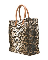 Roberto Cavalli Leopard Shopper Bag
