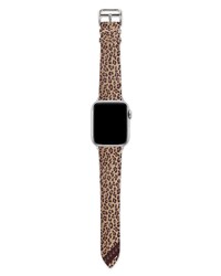 Tan Leopard Leather Watch
