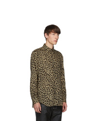 Johnlawrencesullivan Beige And Black Leopard Shirt