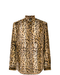 Gitman Vintage Faux Fur Leopard Shirt