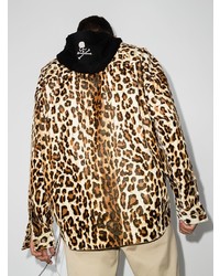 Mastermind Japan Hooded Leopard Print Shirt