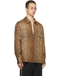 Commission Leopard Front Cut Rodeo Shirt