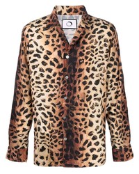 Endless Joy Leopard Print Long Sleeve Shirt