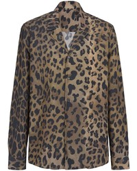Balmain Leopard Print Shirt