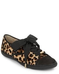 Midori Leopard Print Calf Hair Sneakers