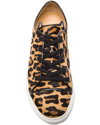 Charlotte Olympia Tomcat Low Top Pony Hair Sneakers