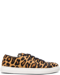 Charlotte Olympia Tomcat Low Top Pony Hair Sneakers