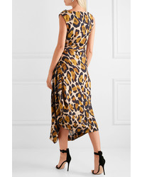 Vivienne Westwood Anglomania Vasari Leopard Print Jersey Midi Dress Leopard Print