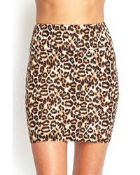 Forever 21 Leopard Print Bodycon Skirt