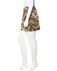 Diane von Furstenberg Leopard Print Mini Skirt
