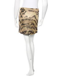 Diane von Furstenberg Leopard Print Mini Skirt