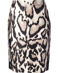 Diane von Furstenberg Leopard Print Pencil Skirt