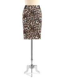 Buffalo David Bitton Leopard Pint Bodycon Skirt