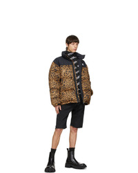 Vetements Black Leopard Limited Edition Puffer Jacket