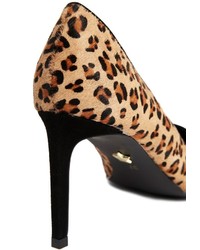 KG by Kurt Geiger Bea Leopard Print Heeled Court Shoes