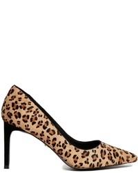 KG by Kurt Geiger Bea Leopard Print Heeled Court Shoes