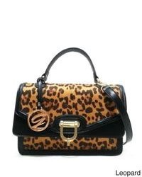 Tan Leopard Satchel Bag