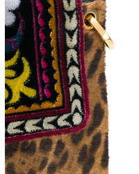 Etro Leopard And Aztec Print Shoulder Bag