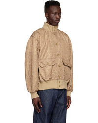 Engineered Garments Brown Polyester Bomber Jacket