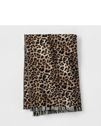 A New Day Scarf A New Day Brown Leopard Print