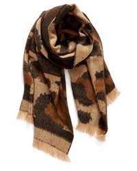Mixed Leopard Pattern Scarf