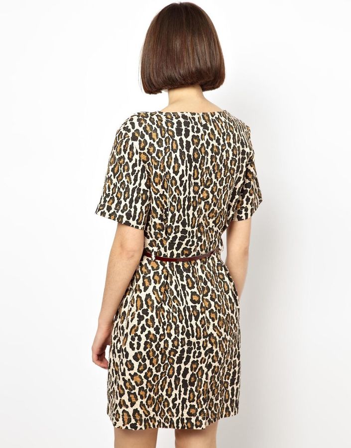 Baum Und Pferdgarten Hadassa Skater Dress In Leopard Print, $494 | | Lookastic