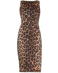 Altuzarra Shadow Leopard Print Midi Dress