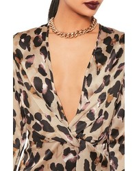 Missguided Leopard Print Dress