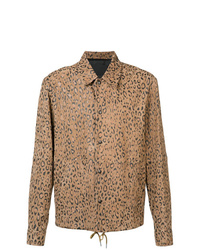 Tan Leopard Shirt Jacket
