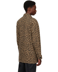 Wacko Maria Beige Leopard Jacket