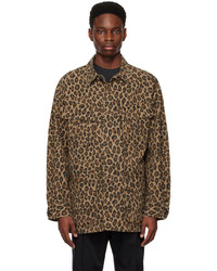 Wacko Maria Beige Leopard Jacket