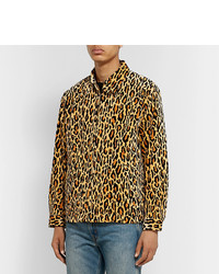 Wacko Maria Leopard Print Cotton Velour Jacket