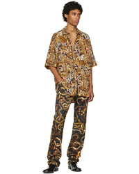 LU'U DAN Beige Leopard Collage Shirt