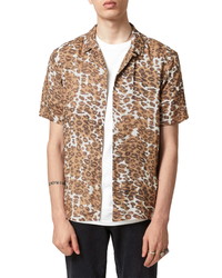 AllSaints Can Tho Short Sleeve Button Up Camp Shirt