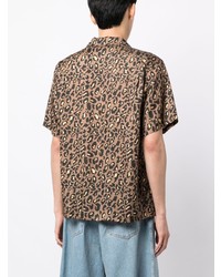 A Bathing Ape Leopard Print Short Sleeve Shirt