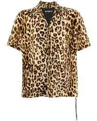 Mastermind World Leopard Print Short Sleeved Shirt