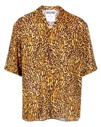 Moschino Leopard Print Short Sleeved Shirt
