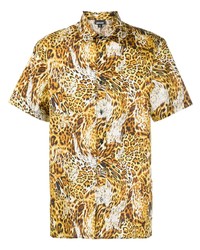 Just Cavalli Short Sleeved Leopard Print Shirt
