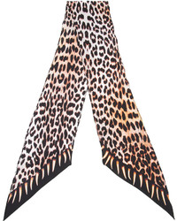 Rockins Leopards Teeth Printed Skinny Scarf
