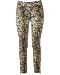 Tan Leopard Skinny Pants