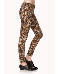 Forever 21 Jungle Leopard Skinny Jeans