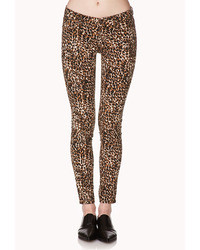 Forever 21 Jungle Leopard Skinny Jeans