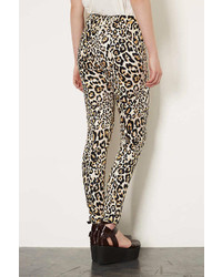 Topshop Tall Animal Print Skinny Trousers