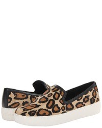 Tan Leopard Slip-on Sneakers